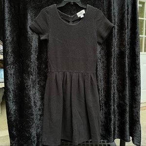 Chic Black Anthropologie Midi Dress